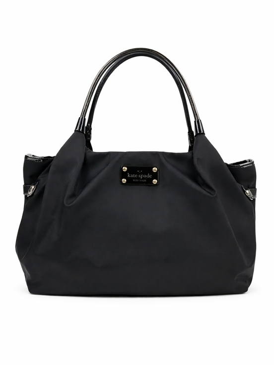 kate spade Handbags - Kate Spade Stevie Classic Nylon Tote Black w/ Patent Leather Trim
